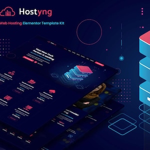 Kit di modelli Elementor per l&#39;hosting web: tema WordPress reattivo