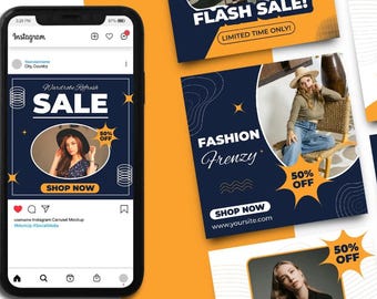Fashion Instagram Post Template | Editable Canva Design