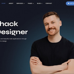 Zhack Personal Portfolio Elementor Template Kit: Modern Resume Wordpress Theme