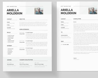 Minimalist Resume Template: Modern ATS CV (Word & InDesign)