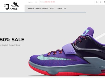 James: Responsive Shoe Store Shopify Theme OS 2.0