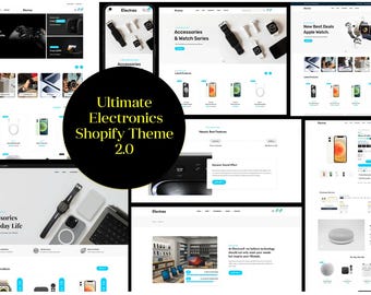 Electroz Shopify 2.0 Theme: Minimalist Electronics Store