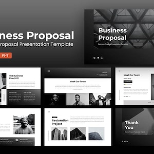 Business Proposal PowerPoint Template: Modern PPT, Technology Presentation