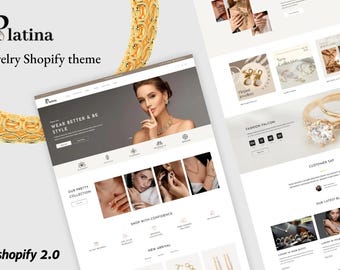 Sieraden Shopify-thema: minimalistisch elegant ontwerp