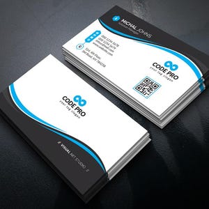 Business Card Template, Minimalist Business Cards, Chic Business Card, Elegant Business, Editable Business Card, Adobe Illustrator