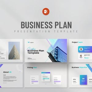 Corporate Business Plan PowerPoint Template: Modern Tech Presentation