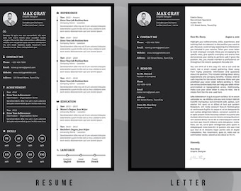 Modern Resume Template: Professional CV Design (Digital Download)