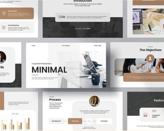 Minimal  Business PowerPoint Template: Modern PPT Theme
