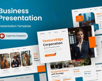 Modern Corporate PowerPoint Template: Professional Business Presentation Design for Technology Companies