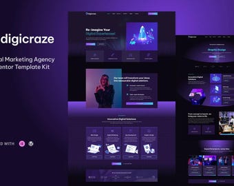 Elementor Creative AGENCY THEME Template, Responsive Web Studio Design & Elementor Website Blog Themes