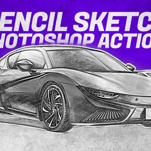Pencil Sketch Photoshop Action: Photo Effects & Filters