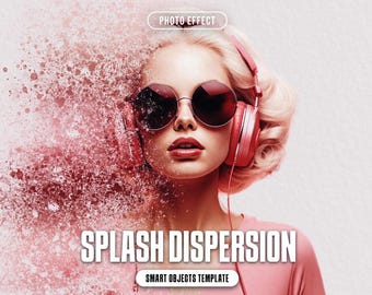 Splash Dispersion Photoshop Action: Photo Effect (Digital)