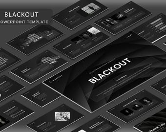 Dark Business PowerPoint Template: Modern PPT Theme