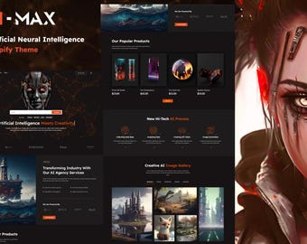 AI Games Shopify Theme - Neural Network, Machine Learning