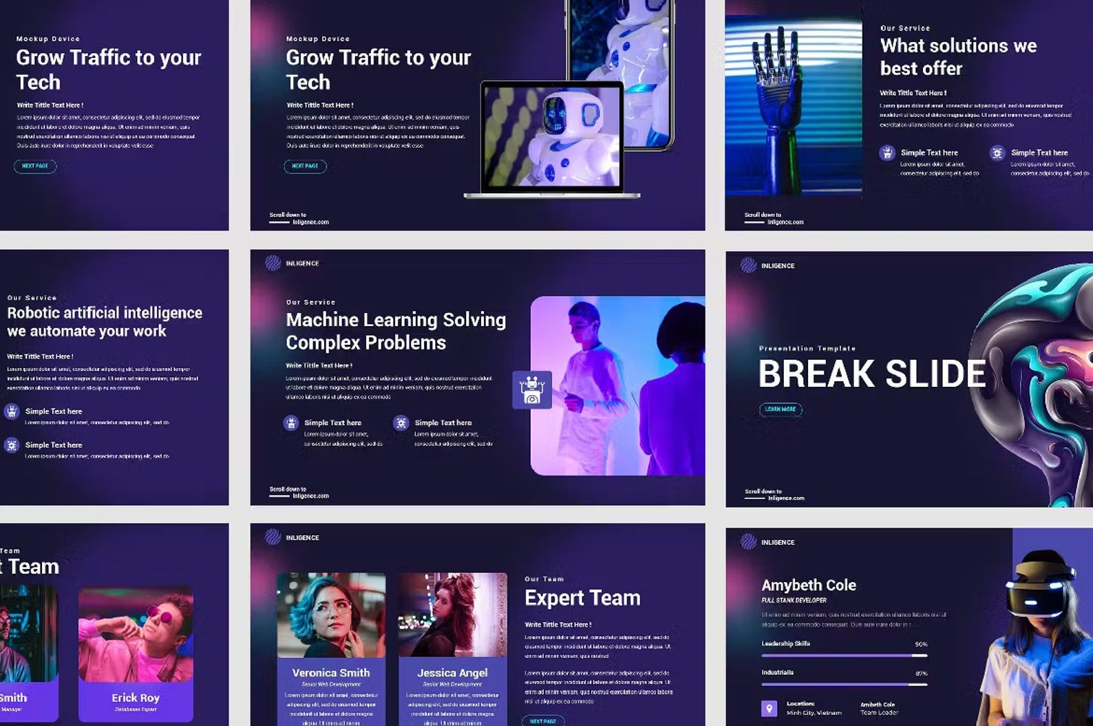 AI Powerpoint Presentation Template: Modern Design PPT - Etsy