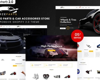 Car Parts & Accessories Shopify Theme: Feminine, Minimal Design