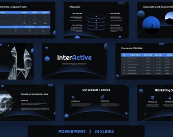 Modern Business PowerPoint Template: Science & Technology Theme