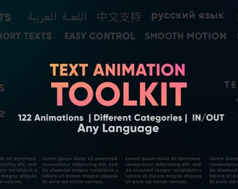 Premiere Pro Text Animation Toolkit: Animated Title Pack