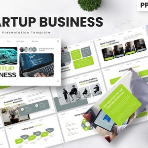 Sjablonen voor startend bedrijf: presentatie moderne technologie