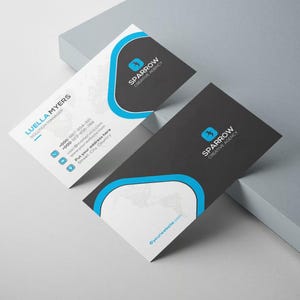 Business Card Template, Minimalist Business Cards, Chic Business Card, Elegant Business, Editable Business Card, Adobe Photoshop