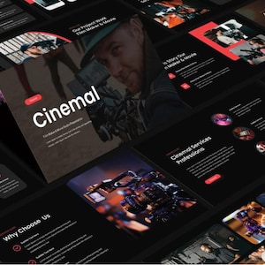 Cinema PowerPoint Template, Business Template, Modern Template