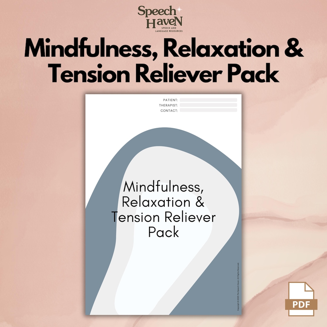 Relaxation Handout.pdf Mindfulness, Relaxation and Tension Reliver Pack, PRINTABLE HANDOUTS - Etsy