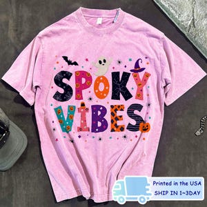 Witchy Vibes Shirt, Halloween Witch Shirt, Spooky Gift for Her, Retro Witchy Tee, Magic Fall Shirt, Cute Witch T-Shirt