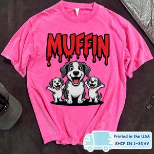 Funny Australian Cattle Dog Cartoon Shirt, Metal Style Dog Shirt, Cute Dog Emotion Tee, Birthday Gift for Dog Lovers