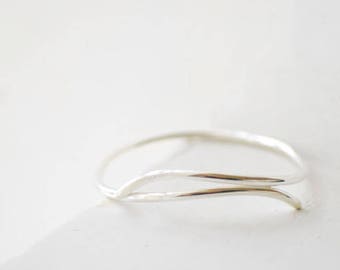 Plain Silver Bangle, Minimalist Bracelet, Thick Silver Bangle, Layering Bangle, Solid Silver, Line Jewelry, Unique Gift for Women