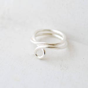 Circle Ring, Sterling Silver Ring, Minimalist Jewelry, Solid Silver, Infinity Ring, Mens Womens Ring, Unique Band Ring