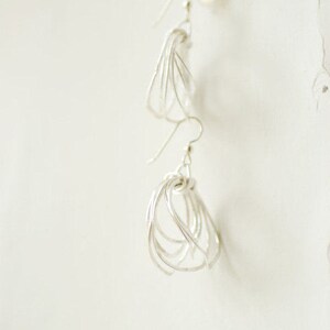 Boho Hoop Earrings, Small Hoop Earrings, Sterling Silver image 2