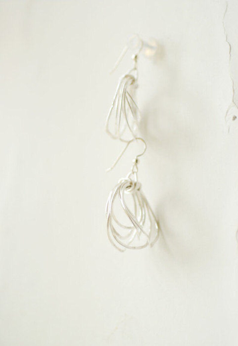 Boho Hoop Earrings, Small Hoop Earrings, Sterling Silver image 2