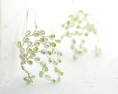 9th Jahrestag Geschenk, Willow Tree Ohrringe, Sterling Silber Natur Schmuck