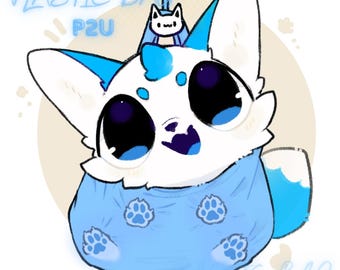 Bolsa de plástico P2U - Base Chibi Furry precoloreada