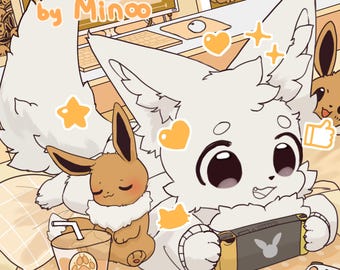 Base de dormitorio P2U Eevee para furry