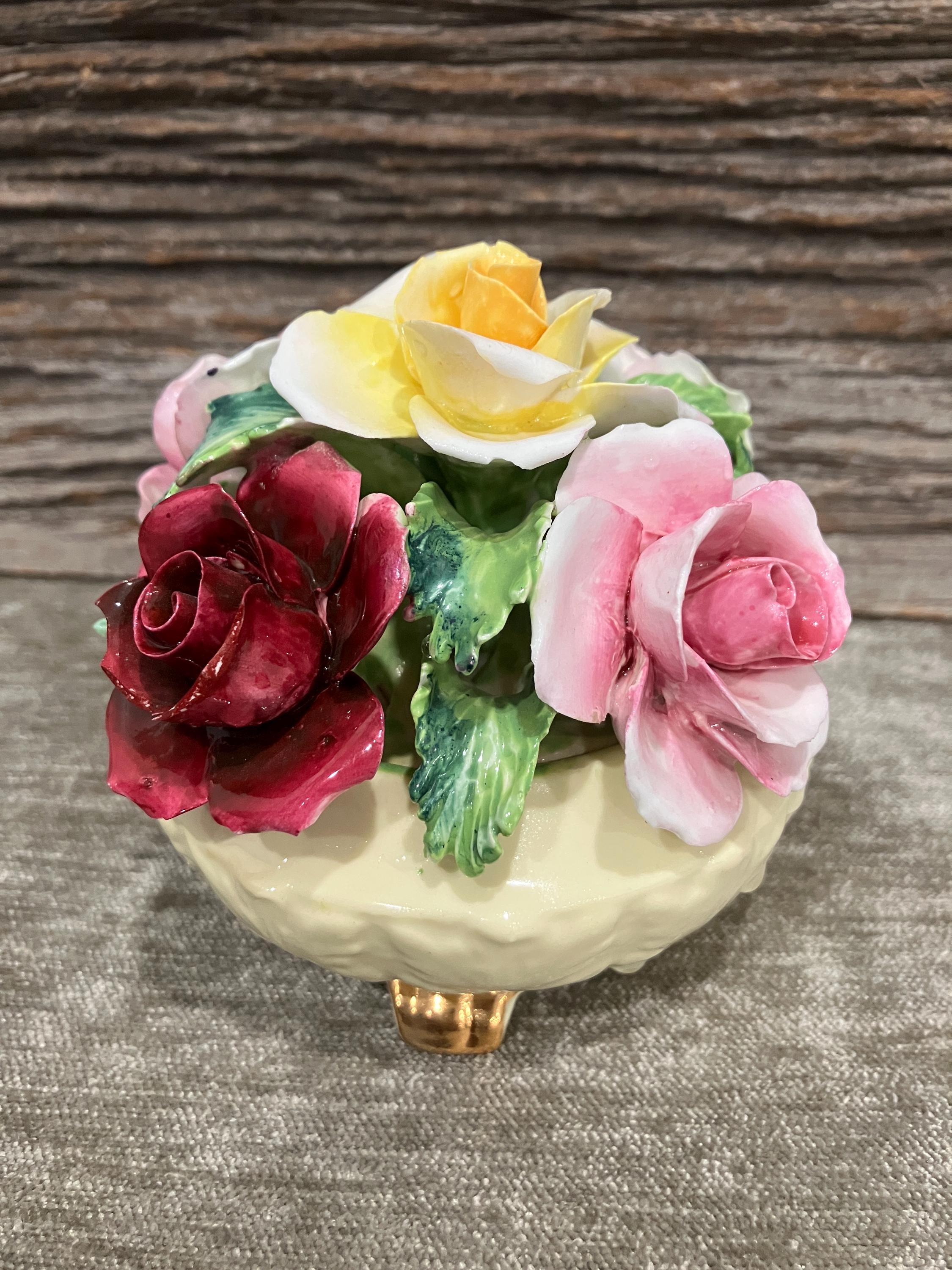 Radnor Bone China Porcelain Flower Decor, Knick Knack Figurine