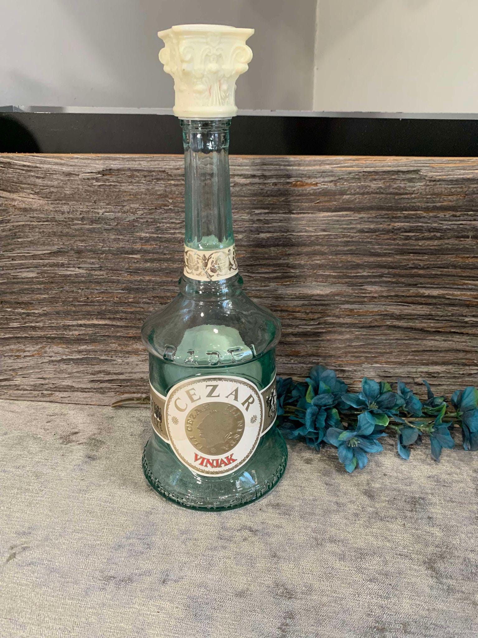 Empty Cezar Stari Vinjak (brandy) Bottle, Yugoslavia (zagreb