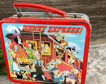 Vintage Disney Express Metal Lunchbox - Etsy