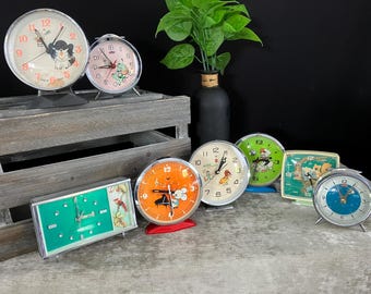 1960年 ミッキーマウス目覚まし時計 - Etsy 日本