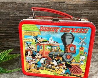 Vintage Disney Express Metal Lunchbox - Etsy