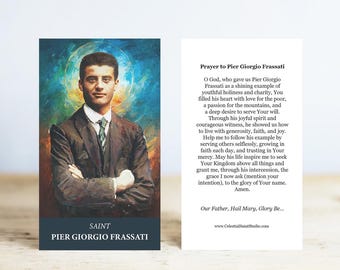 St. Pier Giorgio Frassati Prayer Cards | Wallet Size | 100, 200, 500
