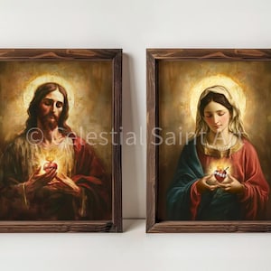 Sagrados Corazones de Jesús y María - Impresión Digital