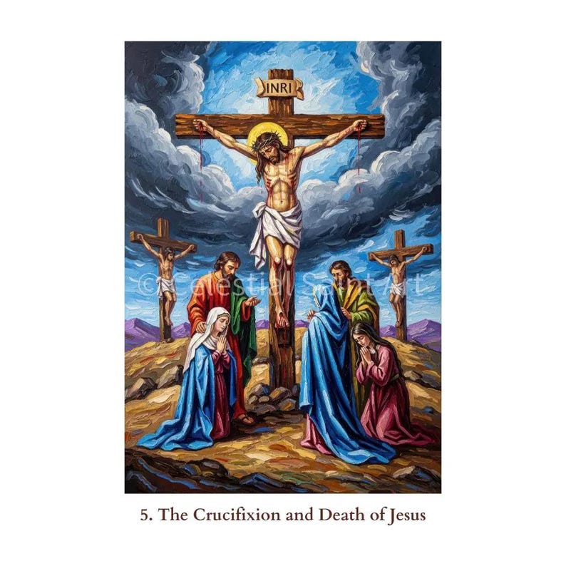Sorrowful Mysteries of the Rosary - Digital Print Set | High Resolution ...