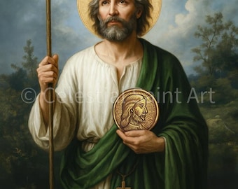 San Judas Tadeo - Impresión digital / Alta resolución / Acceso instantáneo / Descarga fácil