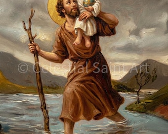 San Cristóbal - Impresión digital / Alta resolución / Acceso instantáneo / Descarga fácil