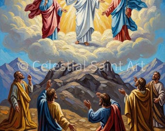 Die Verklärung Jesu - Digitaldruck | Hohe Auflösung | Sofortiger Zugriff | Einfacher Download
