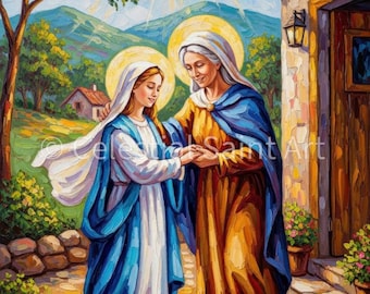 La Visitación - Impresión digital / Alta resolución / Acceso instantáneo / Descarga fácil