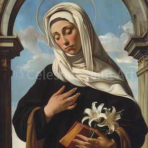 St. Catherine of Siena - Digital Print