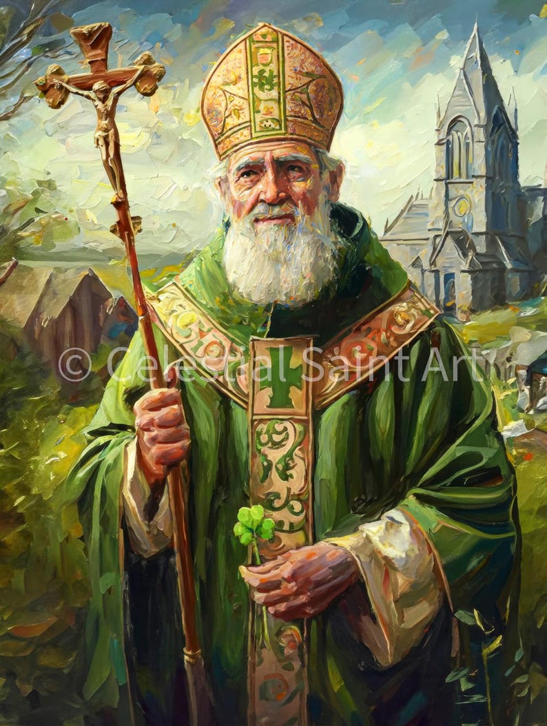 Saint Patrick Robe St. Patrick - Digital Print | High Resolution | Instant Access | Easy ...