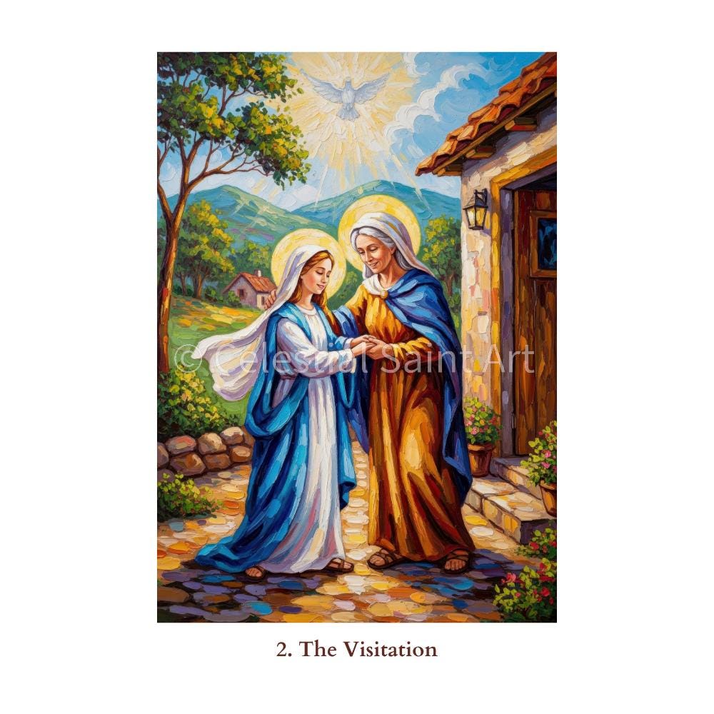 Joyful Mysteries of the Rosary - Digital Print Set | High Resolution ...